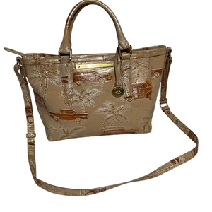 BRAHMIN Copa Cabana Satchel Tote Double Handle Crossbody 13 X 8.5 X 5 Beautiful! - Picture 1 of 10