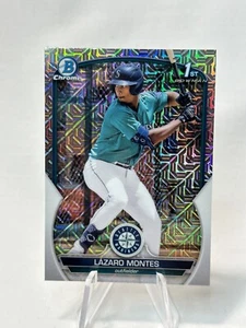 2023 1st Bowman Chrome Mojo Refractor Lazaro Montes BCP 58 - Picture 1 of 2
