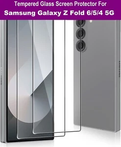 For Samsung Galaxy Z Fold 6, Z Fold 5, Z FOLD 4 Screen Protector Tempered Glass - Picture 1 of 5