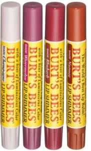 LOT OF 2 Burt's Bees Shimmer Lipstick Lip Color SEALED Choose Your Shade - Picture 1 of 2