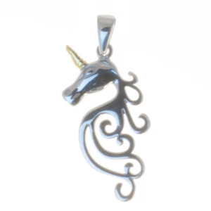 Einhorn Unicorn Anhänger 925 Sterling Silber massiv Bella Carina Schmuck - Bild 1 von 1
