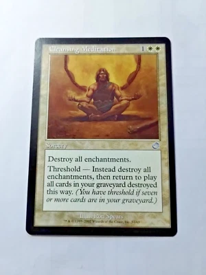 MTG Cleansing Meditation Torment Regular Uncommon - Bit of Edge Wear - See Pics - Image 1 of 4