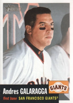 2002 Topps Heritage  #81 Andres Galarraga - NM-MT  - Image 1 of 2
