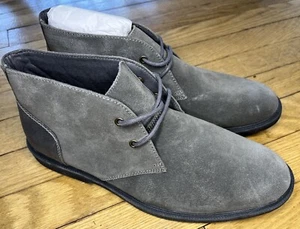 G.H. Bass Radley Chukka Ankle Boots Gray Suede Men's 9.5m NEW W/O Box - Picture 1 of 9