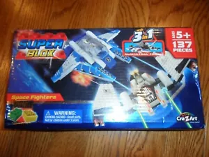 SUPER BLOX SPACE FIGHTERS 3 IN 1 - 137 PIECES - Picture 1 of 9