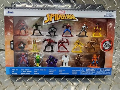 Jada Spider-Man 1.65" Die-cast Nano Metalfigs 18-Pack Marvel Comics Series 8 New - Image 1 of 4