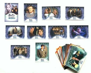 2005 INKWORKS BUFFY THE VAMPIRE SLAYER MEN OF SUNNYDALE BASE CARD SET OF 81  - Picture 1 of 4