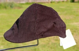 NEW Panama Jack Hat Small / Medium Black Flat Newsboy Scally Gatsby Driver Cap - Imagen 1 de 10