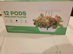 12 Pods Hydroponics Growing System with LED Grow Light Indoor - Picture 1 of 5