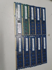 Desktop RAM - Bulk lot of 10 x Sk Hynix 8GB PC3-12800U 1600Mhz DDR3 DDR 3 RAM - Picture 1 of 2