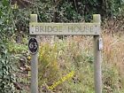 Photo 12x8 Bridge House sign Great Gransden At the entrance to Bridge Hous c2013