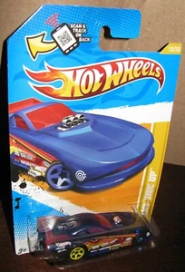 Hot Wheels 2012 New Models #10 Funny Side Up Dark Blue w/ 5SPs   - Picture 1 of 5