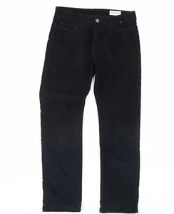 Denim & Co. Womens Black Cotton Trousers Size 30 in L32 in Regular Button - Picture 1 of 12