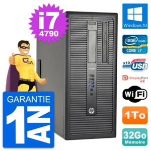 PC Tour HP ProDesk 600 G1 Intel i7-4790 RAM 32Go Disque Dur 1To Windows 10 Wifi - Photo 1/3