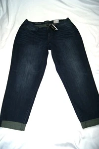 Lane Bryant Boyfriend Jeans Damen 18 Blau Used Denim Stretch Stoff - Bild 1 von 15