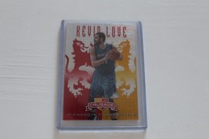 KEVIN LOVE - 2013 PANINI - RED/YELLOW CRUSADE /99