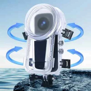 50M wasserdichtes Gehäuse Case vollständig unsichtbare Tauchschale für Insta360 X4 - Bild 1 von 6