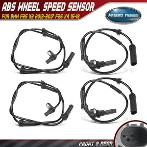 4x Front & Rear ABS Wheel Speed Sensor for BMW F25 X3 2013-2017 F26 X4 2015-2018 - Picture 1 of 8