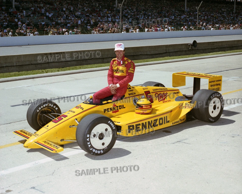 RICK MEARS 1988 INDY 500 WINNER AUTO RACING 8X10 PHOTO #2 - Image 1 of 1