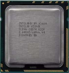 Intel Xeon X5660 SLBV6 2.80GHz Six Core 12MB 6.4GT/s Socket 1366 CPU Processor - Picture 1 of 2