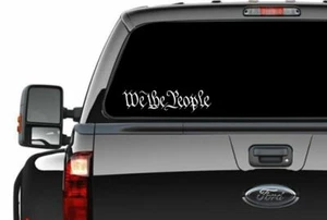 We the people die cut window sticker - Die Cut Decal in various color choices - Picture 1 of 18
