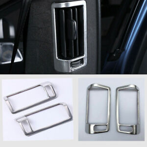For Volvo XC60 S90 XC90 Stainless Rear B Pillars Air Vent Outlet Cover Trim 2pcs