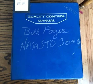 Vintage Seiko 6139-6005 Watch Apollo Colonel Bill Pogue Signed Autograph Manual - Picture 1 of 4