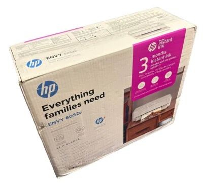 NEW HP Envy 6052e All-in-One Wireless Color Inkjet Printer - Image 1 of 4