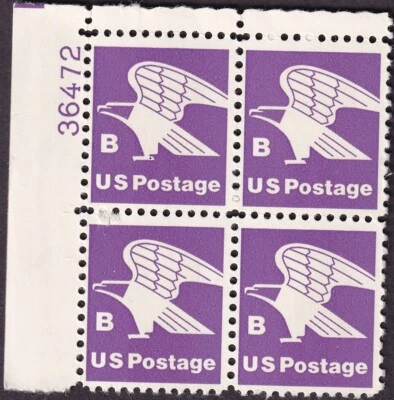 Scott #1818 & 1946 B & C Series Eagle Plate Block of 4 stamps - MNH - Image 1 of 4