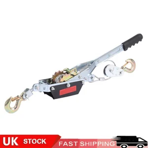4 Ton Dual Gear Power Puller Heavy Duty 2 Hook Cable Puller Hand Winch Turfer - Picture 1 of 12