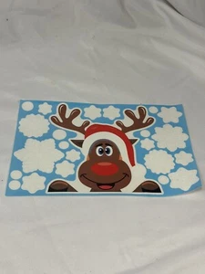 NEW window craft stickers christmas winter santa snow snowman deer snow flakes - Picture 1 of 1