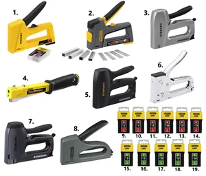 STANLEY Tacker Handtacker Klammergerät Tackerklammern Klammern Typ A / Typ G PRO - Bild 1 von 44