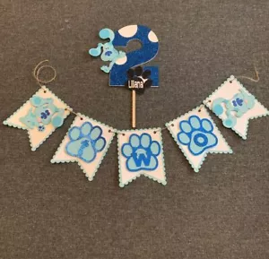 Blue's Clues Highchair Banner and Cake Topper - Bild 1 von 1