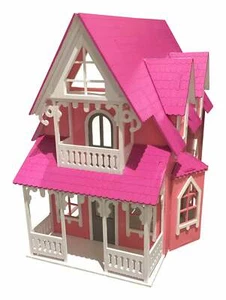 Anna Claypoole Peale Dollhouse-Expertly Painted&Assembled-A Stunning Collectible - Picture 1 of 4