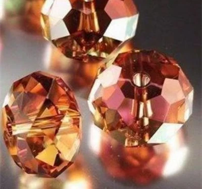 Wholesale Crystal loose charm glass beads jewelry wine red AB 3*4mm 600 pcs - Image 1 of 4