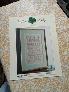 Cross Stitch Pattern Faith Sampler  Willow Ridge Designs  Judy Wedtra - Picture 1 of 2