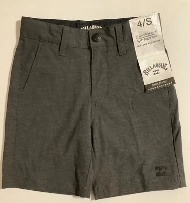 Billabong Recycler Gray Stripe Crossfire Submersible Shorts Swim Kids Boys 4 Sz. - Image 1 of 4
