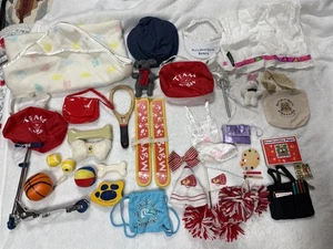 BUILD A BEAR WERKSTATT ZUBEHÖR KONVOLUT ROLLER JUBELDECKE KNOCHEN KUNST SKI TASCHEN - Bild 1 von 23