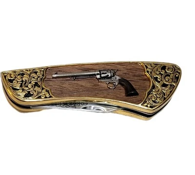 Navaja de Bolsillo Coleccionista Pacificador Ejército .45 Acción Única Franklin Mint Colt De Colección Foto 1 de 4