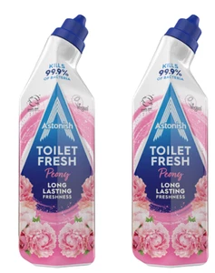 2x Astonish Toilet Fresh Gel Limescale Bacteria Cleaner Fragrance 750ml - Peony - Picture 1 of 1