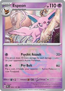 Espeon (Master Ball Pattern) [SV: Prismatic Evolutions] 033/131 NM Holofoil - Bild 1 von 1