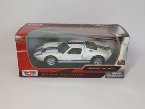 Neuer Ford GT 1/24 weiß Druckguss-Automodell von Motormax Sammlerstück Spielzeug - Bild 1 von 5