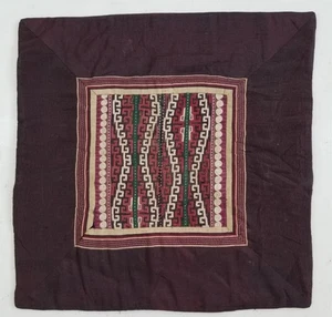 Vintage traditioneller handbestickter Stammeskissenbezug 49 x 49 cm - Bild 1 von 12