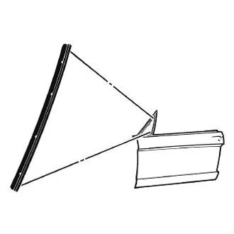 For Ford Mustang 1964-1966 Scott Drake C5ZZ-6521450-A Vent Window Weatherstrip Foto 1 de 2