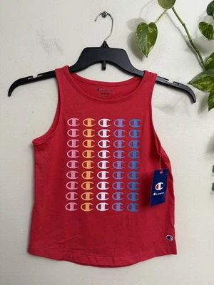 NUEVO CON ETIQUETAS Niñas Jóvenes Campeón Púrpura Logo C Camiseta sin Mangas Camisa Talla M (10-12) Foto 1 de 4