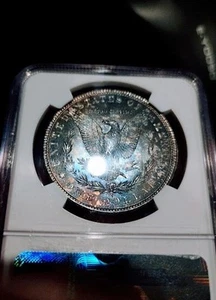 1880-S MS66 PCGS CAC Morgan Silver Dollar Beautiful Dual Toned Luster Bomb Vid - Picture 1 of 4