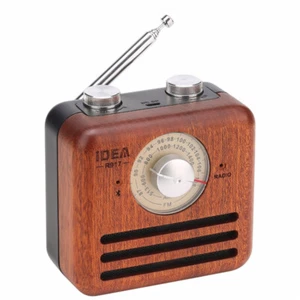 Mini Haut-Parleur Bluetooth Design Rétro et Radio-FM R917-A - Bild 1 von 9