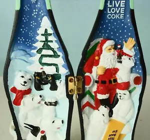 Very Rare 2006 MY COKE REWARDS HOLIDAY HINGED BOTTLE "GIVE LIVE LOVE COKE" - Picture 1 of 7