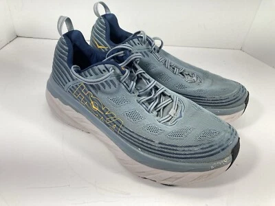 Hoka One One Bondi 6 Running Shoes Men Size 12.5 Blue Lace Up Cushioned Casual - Image 1 of 4