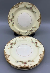 Vintage Homer Laughlin Set of 4 Bread & Butter Plate Eggshell Nautilus 6" H50 N5 - Picture 1 of 5